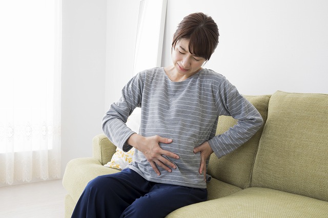 おなかが張る、下痢、腹痛